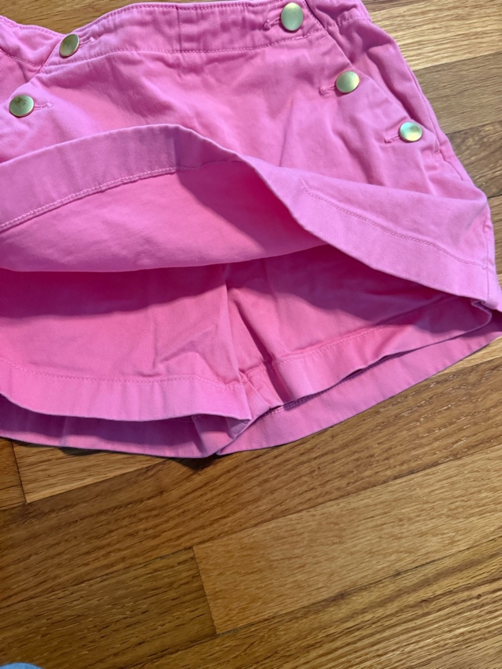 Crewcuts Pink Button-Detail Skort - Picture 3 of 4